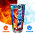 thumbnail image 6 of Saiise Geometry Dash Print Tumbler 20 Oz Stainless Steel Vacuum Insulated with Straw Coffee Cup for Home,Office,Outdoor Works Great for Ice Drinks and Hot Beverage, 6 of 8