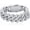 Silver 7.0 Inches, variant on Pulseras Para Hombres Gold Bracelet for Men Diamond Cuban Link Bracelet for Women 3 Row 20mm Miami 14K Gold Plated Iced out Straight Edge Rapper Costume