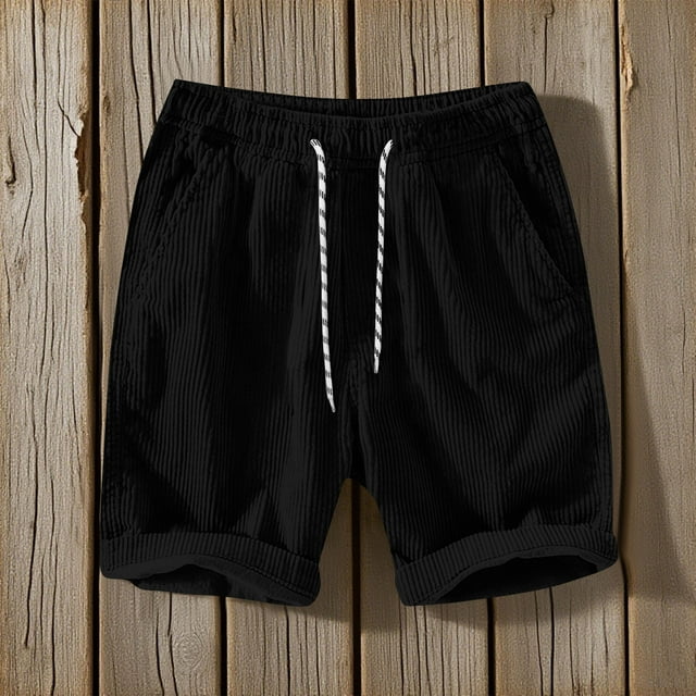 Shorts de Travail pour Hommes Shorts de Gym Légers pour Hommes Shorts de Course pour Hommes Shorts d'Entraînement pour Hommes Shorts Extensibles (Noir,G)