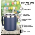 thumbnail image 5 of SUSWIM 12oz Stainless Steel Insulated Coffee Mug with Handle, Double Wall Vacuum Travel Mug, Tumbler Cup with Sliding Lid, 5 of 6