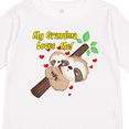 thumbnail image 4 of Inktastic My Grandma Loves Me Sloth Boys or Girls Long Sleeve Toddler T-Shirt, 4 of 5