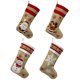 thumbnail image 3 of 4 PCS Chrismas Gift Holiday Stockings Fireplace Hanging Ornament Christmas Knitted Stockings, 3 of 3