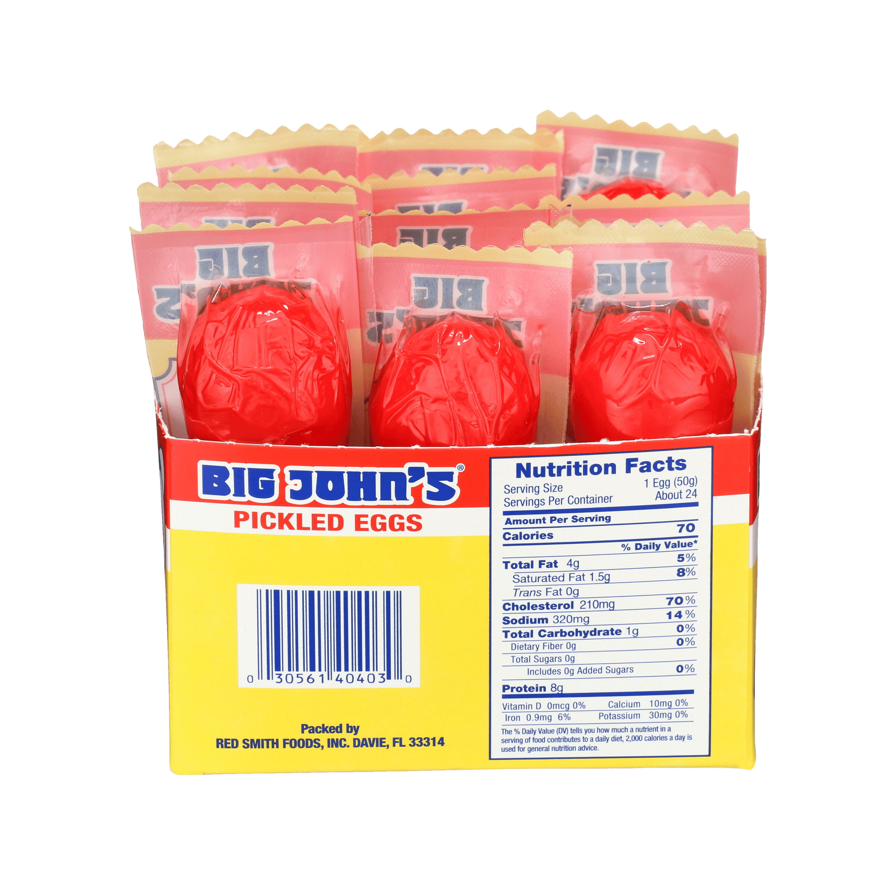 Big John's Pickled Eggs Individually Wrapped Shelf Stable