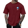 thumbnail image 1 of Tops para hombre, blusas y camisas de manga corta con cuello redondo para hombre, camisetas casuales con estampado de moda para hombre, blusa de manga corta, blusa de poliéster para hombre., 1 of 5