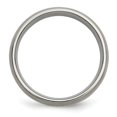 thumbnail image 2 of Diamond2Deal Titanium with Sterling Silver Inlay 7mm Men's Band Size 12.5, 2 of 5