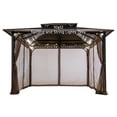thumbnail image 3 of Sunjoy Netting for 10ft. x 12ft. Hardtop Gazebo with White LED lights (Battery operated, not included), 3 of 8