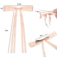 thumbnail image 6 of DISEN 6pcs Hair Bow Clips for Girls, Long Tail Hair Ribbon Barrette, Satin Bowknot Hair Accessories, 6 of 6