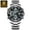 Black Silver, variant on Men's Dual Display Quartz Watch – LED Backlight, Alarm, Waterproof, Sport Electronic Wristwatch