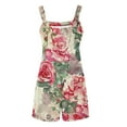 thumbnail image 5 of Drses Womens Summer Casual Loose Tank Romper Sleeveless Crewneck Jumpsuit Shorts Romper with Pockets, 5 of 6
