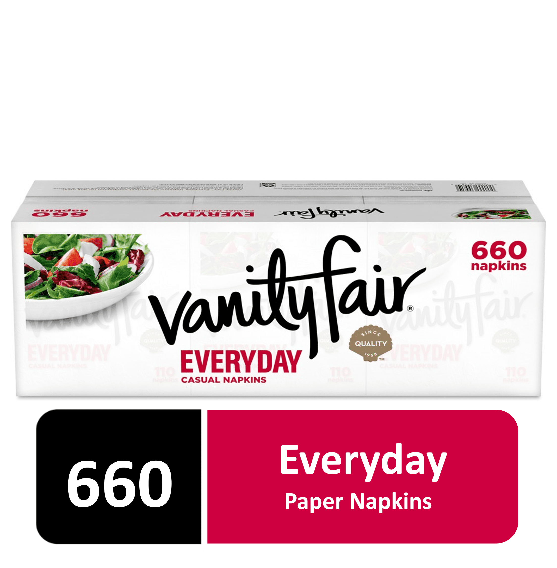Vanity Fair Everyday Paper Napkins, 660 Count