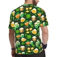 thumbnail image 2 of Wukai St Patrick's Day10 Print Men's Short-Sleeved Mesh T-Shirt,Quick-Dry Short Sleeve Workout T-Shirt-XX-Large, 2 of 8
