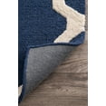 thumbnail image 3 of nuLOOM Marrakech Trellis Wool Runner Rug, 2' 6" x 12', Navy, 3 of 4