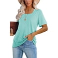 thumbnail image 2 of Camiseta Casual para Mujer Lunivop con Cuello Cuadrado y Manga Corta, 2 of 3