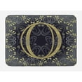 thumbnail image 1 of Number Bath Mat, 0 Surrounded by Classic Damask Victorian Shabby Floral Pattern, Plush Bathroom Decor Mat with Non Slip Backing, 29.5" X 17.5", Dark Blue Grey Yellow, by Ambesonne, 1 of 2