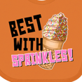 thumbnail image 4 of Inktastic Best with Sprinkles Ice Cream Twist Cone Boys or Girls Baby Bib, 4 of 4