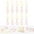 thumbnail image 4 of 20pcs Paper Clips Delicate Paperclips Cute Paper Memo Clips Document Clips Key Shaped Paperclips, 4 of 7
