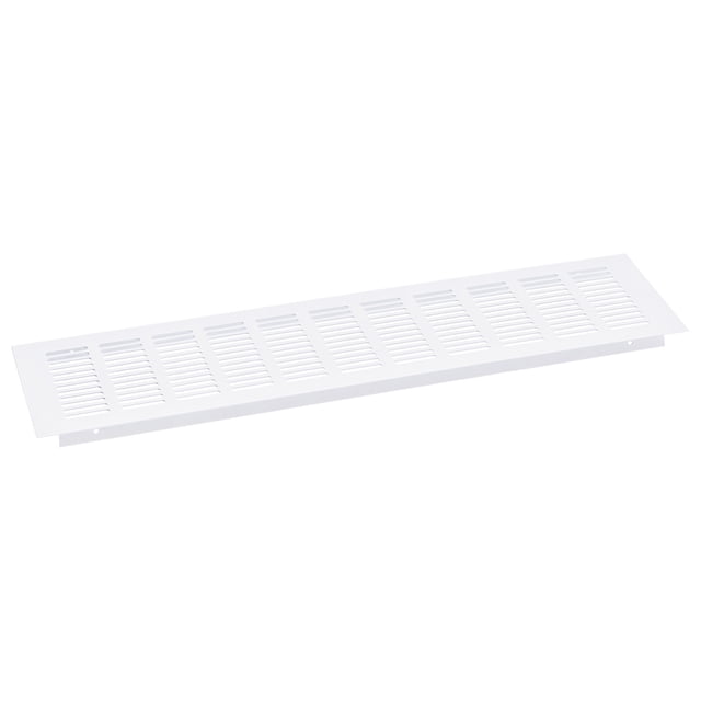 Unique Bargains Couvercle de Ventilation, Lot de 1 450 x 80mm Maille en Alliage d'Aluminium Couvercle de Retour d'Air, Grille de Ventilation Persienne (Blanc)