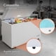 thumbnail image 5 of White Westinghouse  Congelador 14 pies |380 L  Acero blanco  Control dual de temperatura  Condensador interno Canastilla interior  Manija exterior  Cerradura llave  Luz interior  Ruedas, 5 of 9