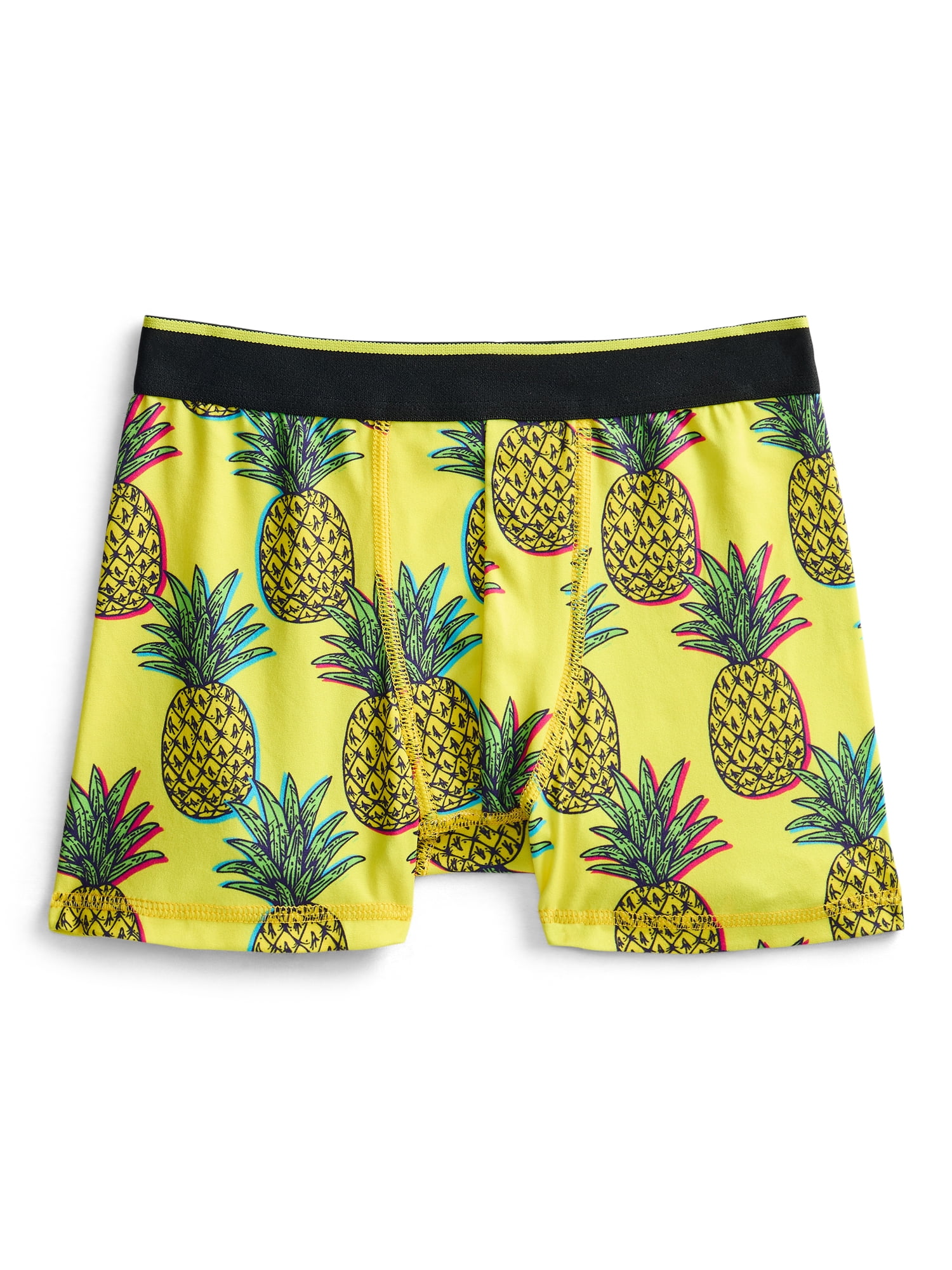 Wonder Nation Boys Underwear Fruit Print Boxer Briefs, 4-Pack, Sizes S-XL