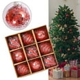 thumbnail image 5 of 9pc 8cm Christmas Balls Decorations Champagne Gold Red Glitter Foam Balls For Christmas Tree Hanging Ornaments Gifts Christmas, 5 of 6