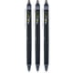 thumbnail image 2 of Bolígrafos de tinta de gel PILOT FriXion Synergy Clicker, 0,5 mm, paquete de 3, color negro, 2 of 8