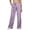 v#6Purple25, variant on Rggeeun Womens Pants Solid Color Elastic High Waist Wide Leg Ankle Length Soft Relaxed Fit With Adjustable Sashes Belt & Side Pockets For Summer Vacation Beach Classic Bottoms,Light Blue,Xxxl