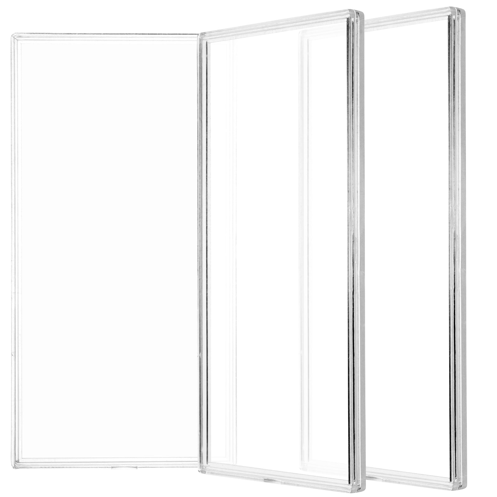 Pungan banknotes holder 10 Clear Plastic Dollar Bill Sleeves for Currency and Stamp Collecting,6.42"X3.27"X0.24"