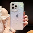 thumbnail image 2 of Compatible with iPhone Case,Glitter Laser Holographic Gradient Star Diamond Camera Lens Protection Clear Soft Shockproof Cover Phone Case (Clear,iPhone 15 Pro), 2 of 5