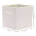 thumbnail image 4 of Unique Bargains Fabric Storage Cube Storage Bin Storage Basket Beige, 4 of 7