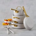 thumbnail image 4 of GreenPan 10-Piece Reserve Pro Cookware Set, Ceramic Nonstick, Oven Safe, Dishwasher Safe, Oyster, 4 of 12