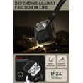 thumbnail image 3 of i-Blason for Apple AirPods 4 Case Cover MagSafe, [Magnetic Automatic Lock] [MagSafe Wireless Charging], Military Protective Case with Lanyard for Apple AirPods 4th Generation, Matrix Series (Black), 3 of 7