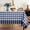 Navy, variant on Gingham Tablecloth- Checkered Table Cloth -Rustic Farmhouse Plaid Tablecloths for Kitchen, Dining, Picnic, Outdoor Party(Rectangle, 60"x104", Navy)