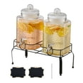 thumbnail image 1 of VEVOR Drink Dispenser 1.5 Gal Beverage Dispenser for Parties Glass with Stand 2PCS, 1 of 9