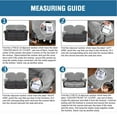 thumbnail image 5 of TOPCHANCES 6 Piece Velvet Recliner Cover for 2 Cushion Reclining Loveseat, Stretch Recliner Sofa Slipcover with Side Pocket, Silver Gray, 5 of 8