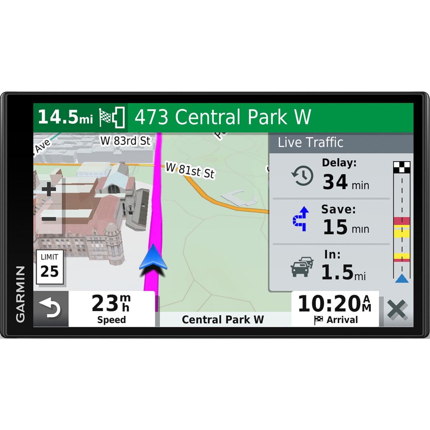 CRT2GRDRIVES61RB Certified Refurbished Garmin 010-01681-02 DriveSmart 61 NA LMT-S GPS w/Smart Features