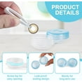 thumbnail image 3 of Contact Lens Cases, Transparent in 5 Colors, Leak-proof for Home and Travel, 3 of 4