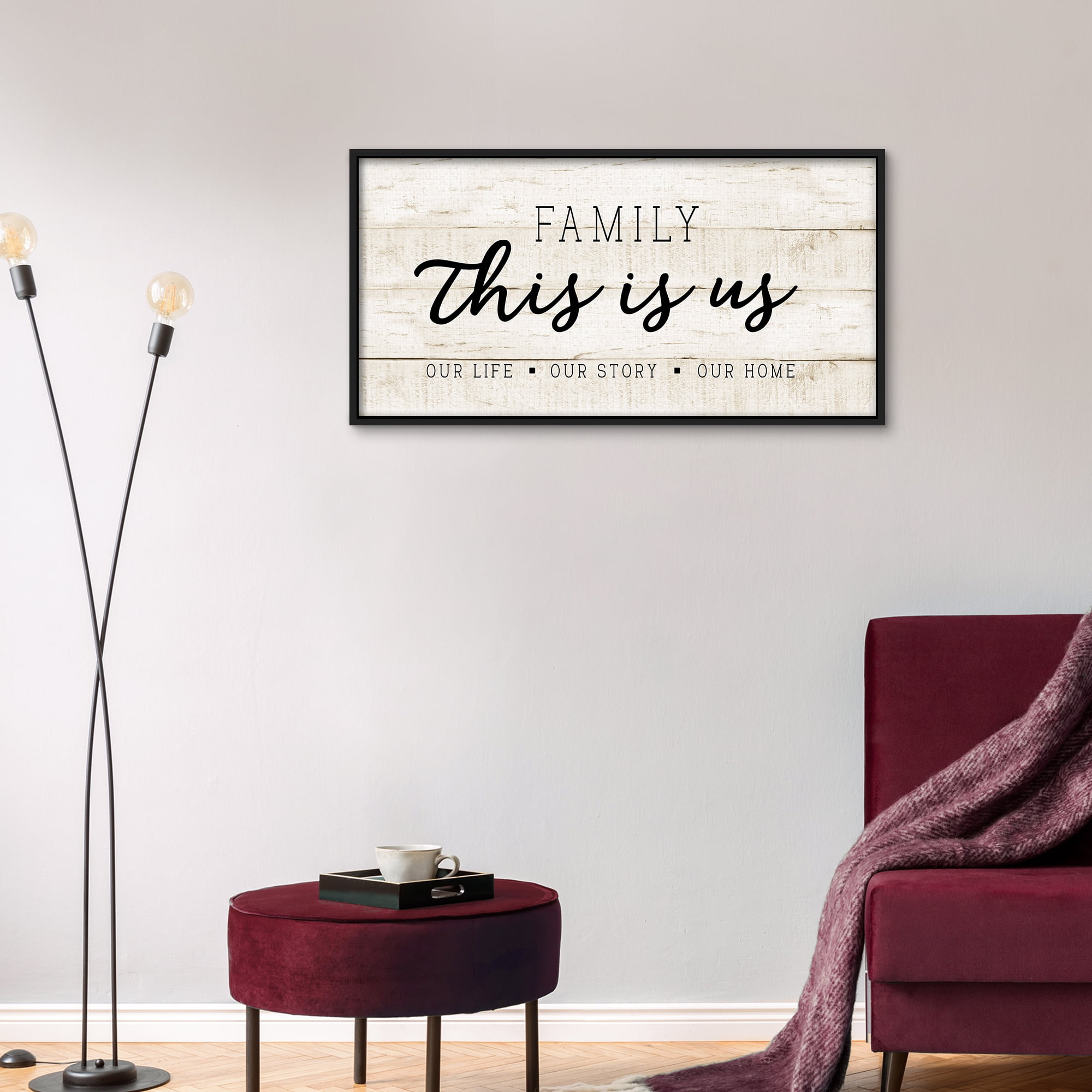 This is Us by CAD Designs Box Framed Canvas Art Print