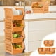 thumbnail image 1 of Cesta de cocina de 3 piezas, cesta de almacenamiento para juguetes, cesta de almacenamiento para clasificación de artículos varios, cesta de plástico para sándwich multicapa, gruesa, de piso a techo, 1 of 8