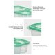 thumbnail image 3 of Caja Bento Reutilizable Contenedor Frutas 3 Compartimentos Para Estudiantes () Verde, 3 of 4
