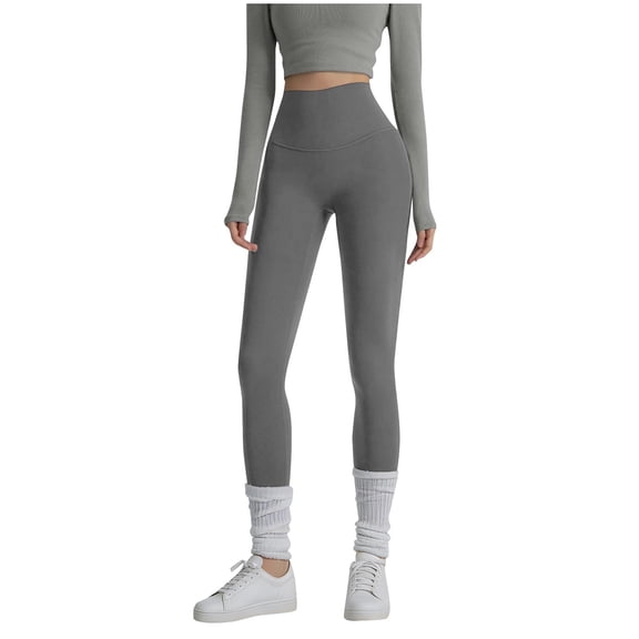 Levmjia Women Yoga Pants Solid Color Soft Workout High Waist Leggings Stretchy Full Length Tights Dance Gym Fitness Casual Wear Comfortable