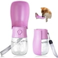 thumbnail image 1 of HLONK Bouteille d'Eau Pliable pour Chien Distributeur d'Eau Portable Bouteille d'Eau pour Animal de Compagnie d'Extérieur pour Chien Chat Chiot Marche Randonnée Voyage. Accessoires pour Chiot Compatibles Lave-Vaisselle 10oz, 1 of 7