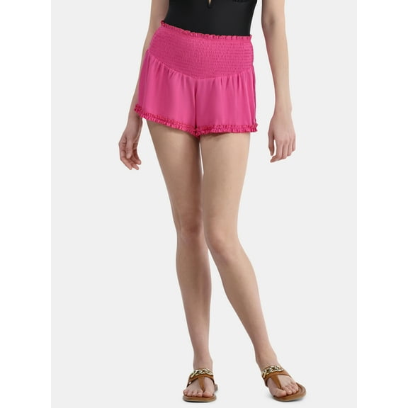 Jessica Simpson Women’s Smocked Coverup Shorts, Sizes XS-XXL
