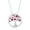 January (Garnet), variant on Tree of Life Design Simulated Pink Birthstone Pendant 16+2” Necklace Jewelry for Women or Teens