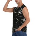 thumbnail image 3 of Balery Spiders On The Web Camisetas sin mangas para hombre, absorbe la humedad y protege contra el mal olor.-X-Large, 3 of 7