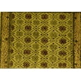 thumbnail image 1 of Ahgly Company Indoor Rectangle Abstract Yellow Modern Area Rugs, 2' x 3', 1 of 4