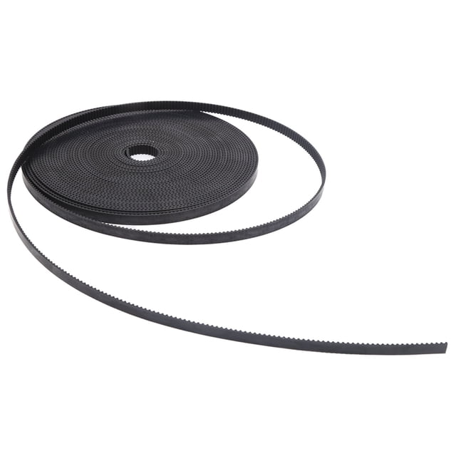 Correa de distribución de PU de 2GT‑6 mm con núcleo de acero Correas síncronas Suministro industrial Negro 10 m/32,8 pies