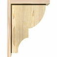 thumbnail image 3 of 6"W x 12"D x 16"H Ridgewood Rough Sawn Corbel w/Backplate, Douglas Fir, 3 of 9