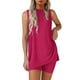 thumbnail image 1 of Conjunto de Pijama PRETTYGARDEN 2 Piezas con Shorts para Casa, Rojo Rosado, Talla M, 1 of 8