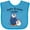 Turquoise, variant on Inktastic Happy Birthday, Uncle Cute Penguins Boys or Girls Baby Bib