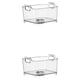 thumbnail image 3 of Kearding Cesta de resistente y duradera para facilitar la limpieza y el almacenamiento ordenado Manija cuidadosa para facilitar transparente sin 2Conjunto, 3 of 6